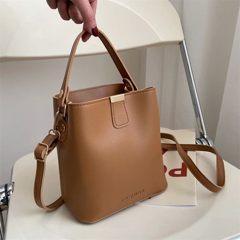 Women Bucket Shoulder Bag Crossbody Handbag Fashion Simplici - 图2