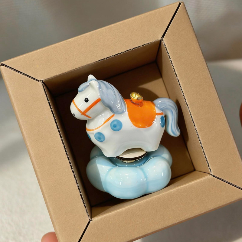 治愈系小马景德镇转转摆件车内饰品摆件汽车装饰车载马上有钱马年,淘宝优惠券,粉丝福利购,淘宝优惠卷