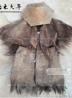 怀旧复古农具老物件农耕老木叉旧木耙锄头影视民俗农家院装饰摆件