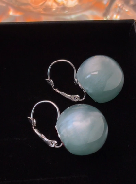 韩系新款轻奢圆形硬糖耳扣