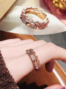 日韩开口可调合金戒指时尚个性女