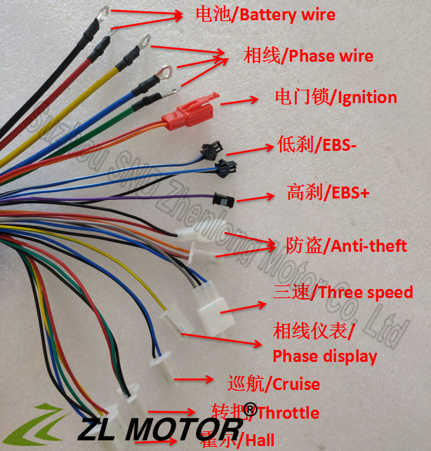 48v60V72v84V96V3000W电动蜘蛛车控制器18管正弦波80A大功率矢量 - 图3