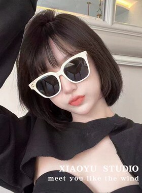 26ss链条字母太阳眼镜女士框墨镜