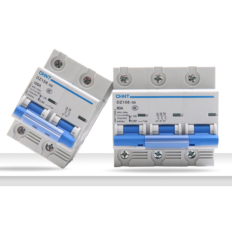 CHNT正泰DZ158大功率2P家用1P电闸塑壳断路器空开100A空气开关3P-图3