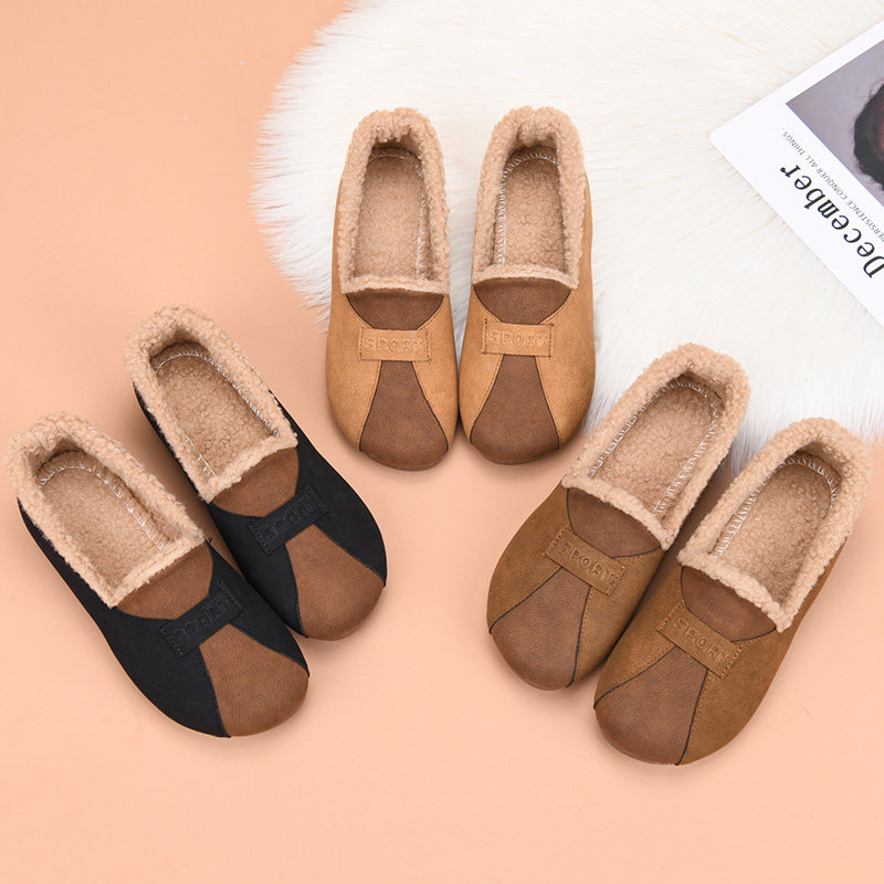 冬季老北京棉鞋女加绒保暖妈妈鞋新款毛毛鞋平底豆豆棉靴加厚防滑,淘宝优惠券,粉丝福利购,淘宝优惠卷