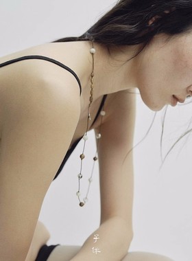 MOREZON【ZIXIU子休】25SS新款设计师小众沉香串珠时尚个性项链女
