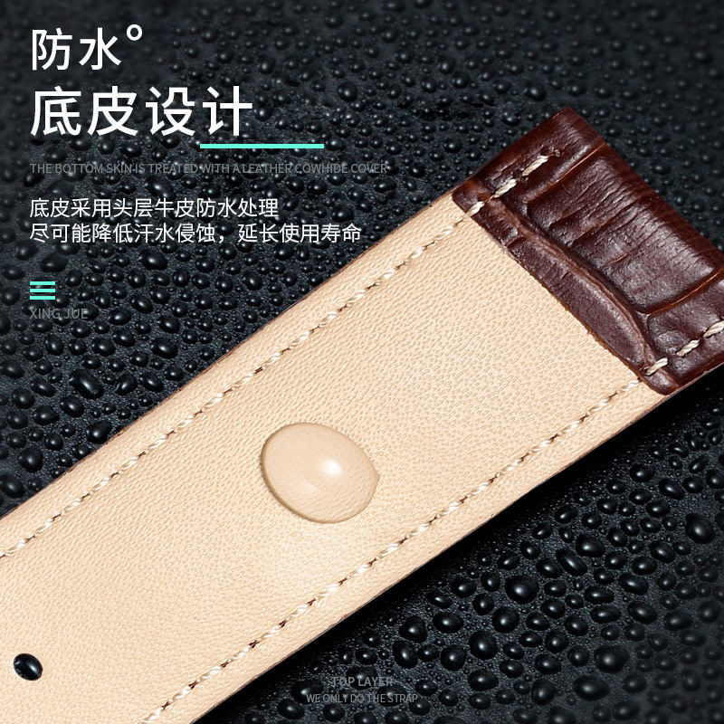 真皮男女士天梭卡西欧天王dw手表带 型爵手表配件