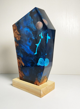 篮球羽毛球鲸鱼现代家居摆件透明氛围灯教师节中秋节生日节日礼物