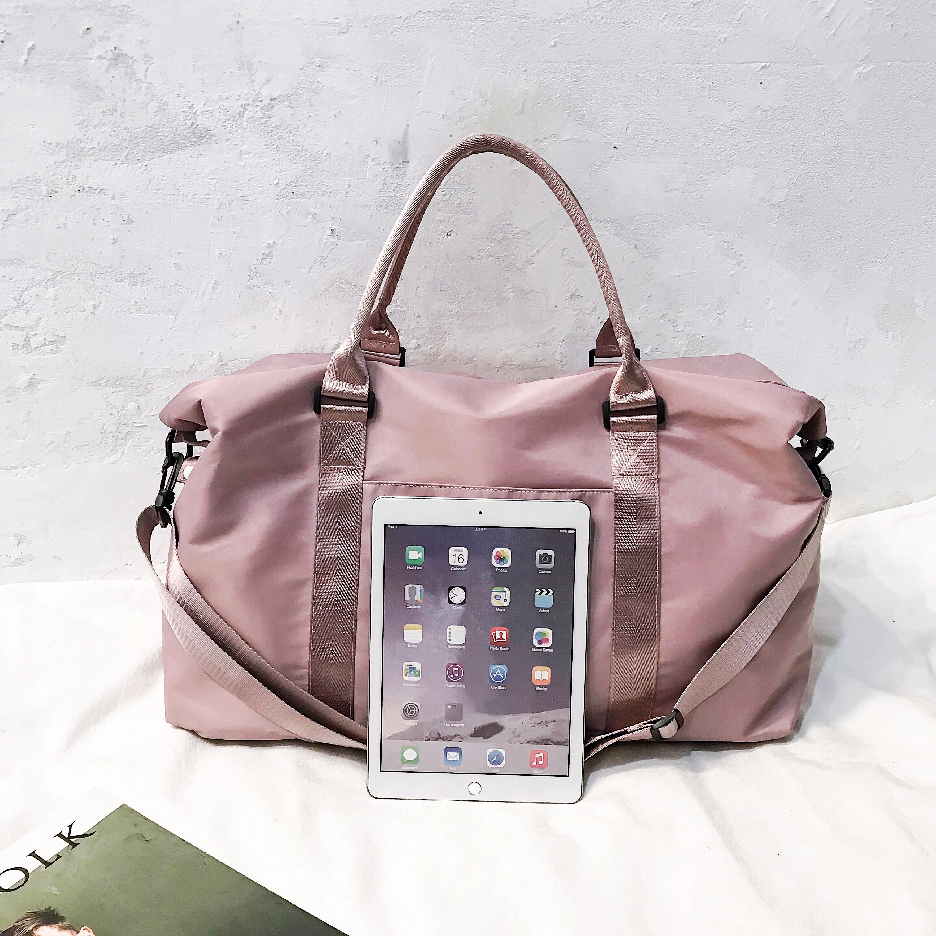 大容量女短途出差手提袋衣服旅行包 雅琴户外旅行袋