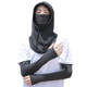 Summer ice silk hood protection sun ແລະ ice sleeve suit ລົດຈັກ