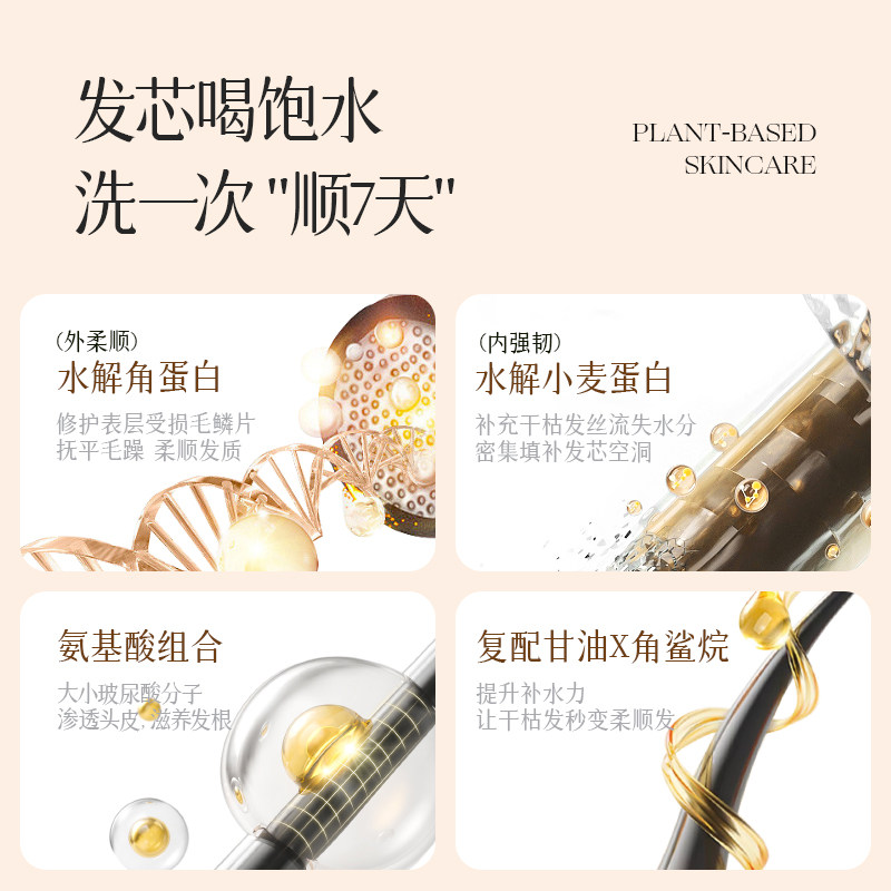 黄芪滋润养发膜改善毛躁干枯毛躁黄氏角蛋白护发素,淘宝优惠券,粉丝福利购,淘宝优惠卷