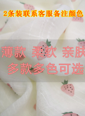 宝宝方巾韩版婴儿挡风围脖春秋薄款男童女童领巾棉麻小熊儿童围巾