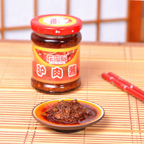 花园畈北京驴肉酱拌面酱拌饭下饭酱香辣椒酱料170gX3瓶京城酱宝 - 图2