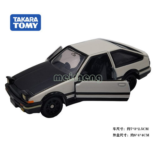 TOMY多美卡TOMICA合金小汽车模型145号藤原拓海486466 豆腐店AE86 - 图0