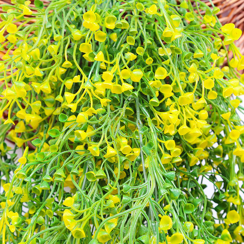 仿真绿植物壁挂假花藤条墙壁挂花塑料花客厅垂吊墙面吊兰装饰 - 图2