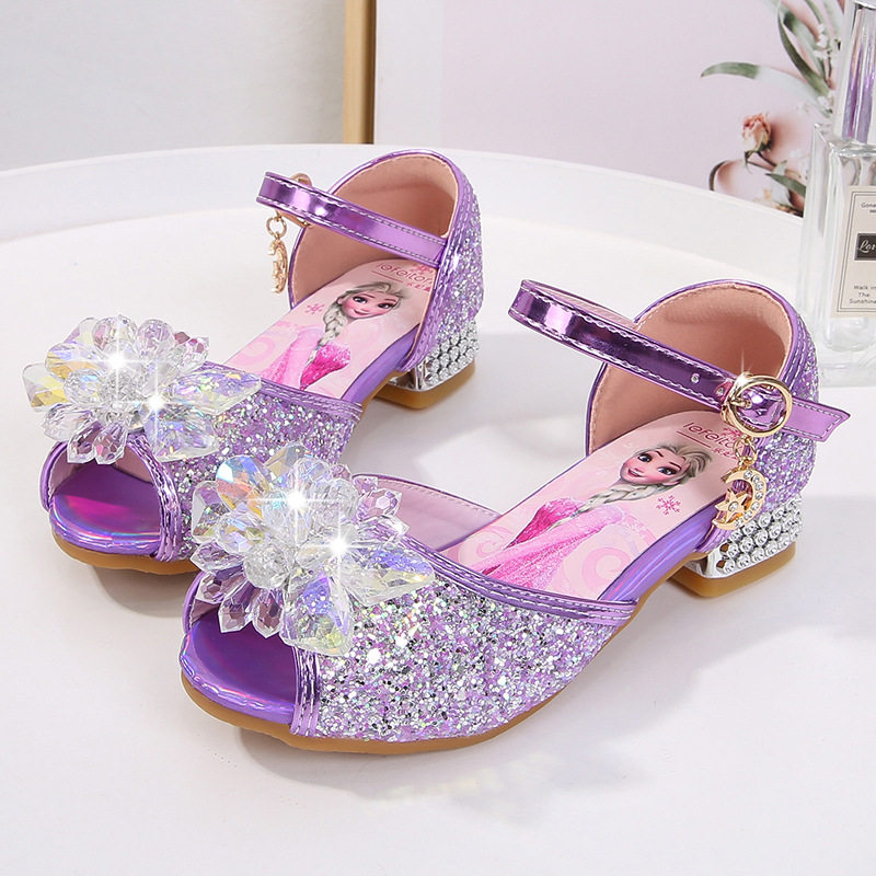 公主鞋女童秋儿童高跟鞋凉鞋中大童软底防滑鞋子水晶鞋,淘宝优惠券,粉丝福利购,淘宝优惠卷