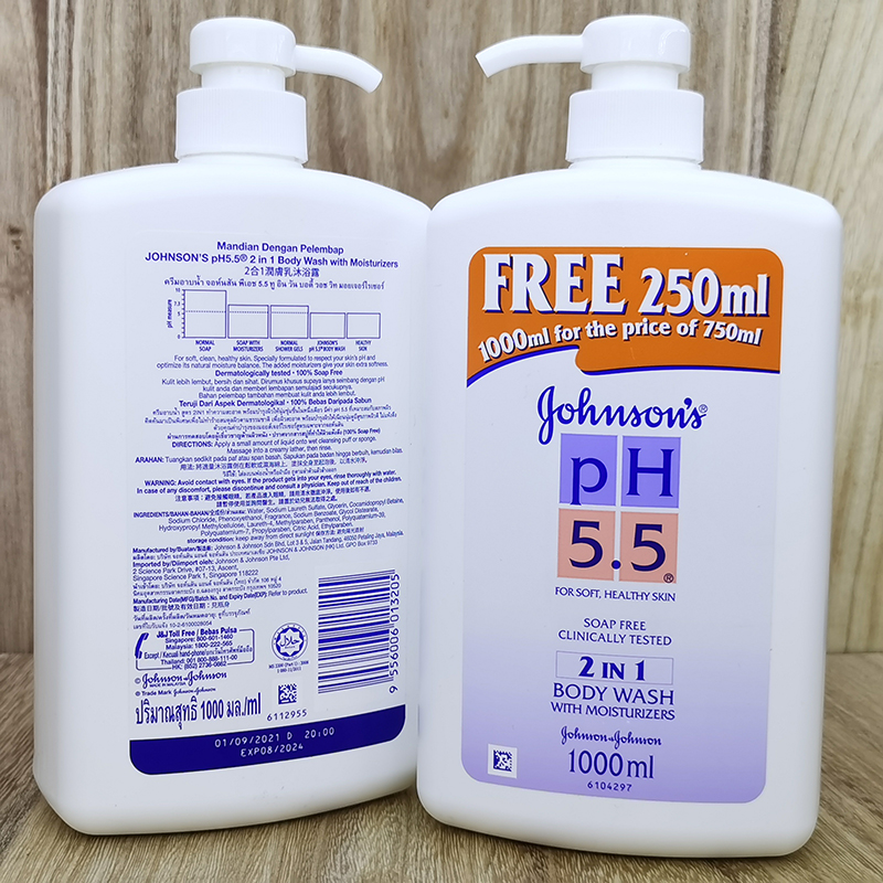 Johnson's body wash强生沐浴露ph5.5洁肤沐浴乳舒爽娇生全身泡沫-图2