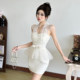 Salt style daughter-in-law lace splicing halter neck dress