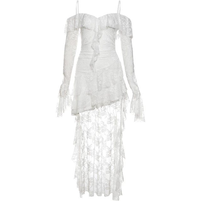 Pure lust style suspender strapless dress