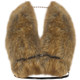 KLIOU street ins fashion personality khaki plush halterneck vest for women slimming high waist crop top