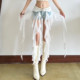 Niche designer personalized hollow streamer butt curtain