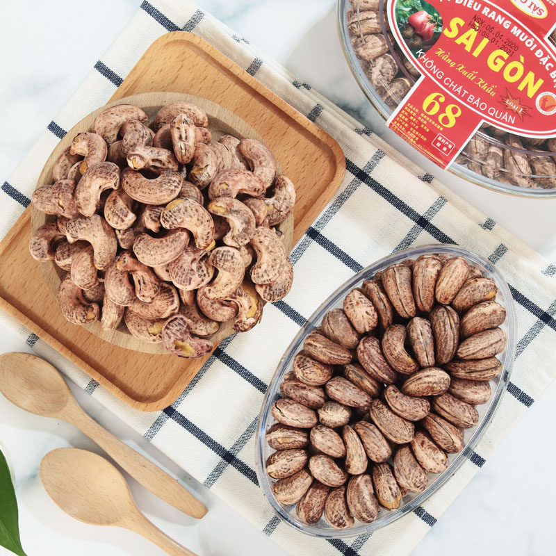 越南盐焗带皮进口大saigon休闲腰果 蜀美味食品腰果