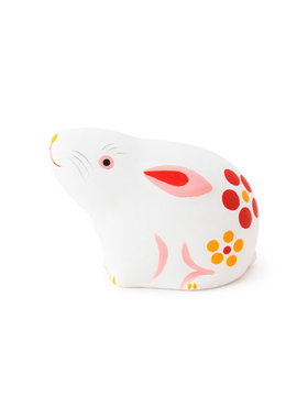 「京都和风」日本制 中川政七商店 陶制招福干支 付吉签 可爱兔兔