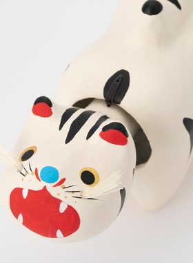 「京都和风」日本制 中川政七商店 限定張子飾り会摇头的摆件寅虎