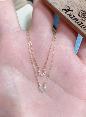 日本轻奢经典U形小马蹄幸运项链