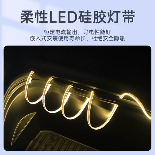 适用特斯拉焕新ModelY3前备箱氛围灯迎宾灯内饰丫配件Tesla黑科技 - 图0