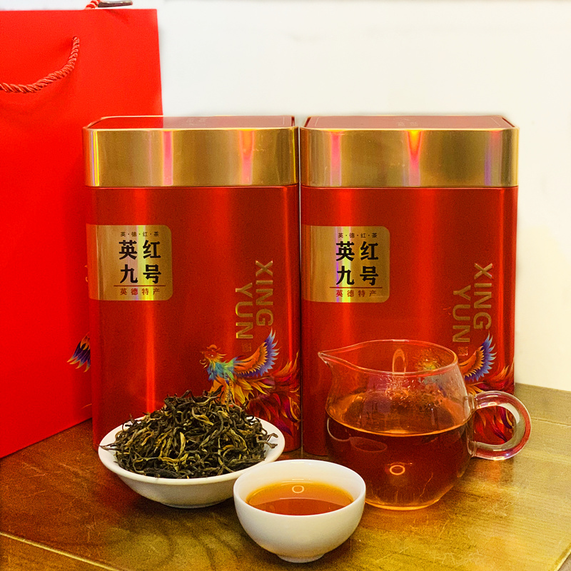 2罐秋茶春英红九号红茶英德红茶1959英九500g浓香型送礼散装罐装