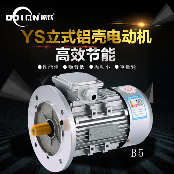 삼상 비동기 알루미늄 쉘 모터 YS63/7124 180/250/370/550/750W 감속기 모터 220V