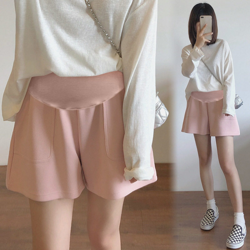 孕妇短裤百搭夏季新款高腰显瘦休闲阔腿三分运动短托腹裤孕妇裤子,淘宝优惠券,粉丝福利购,淘宝优惠卷