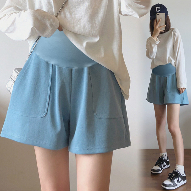 孕妇短裤百搭夏季新款高腰显瘦休闲阔腿三分运动短托腹裤孕妇裤子,淘宝优惠券,粉丝福利购,淘宝优惠卷