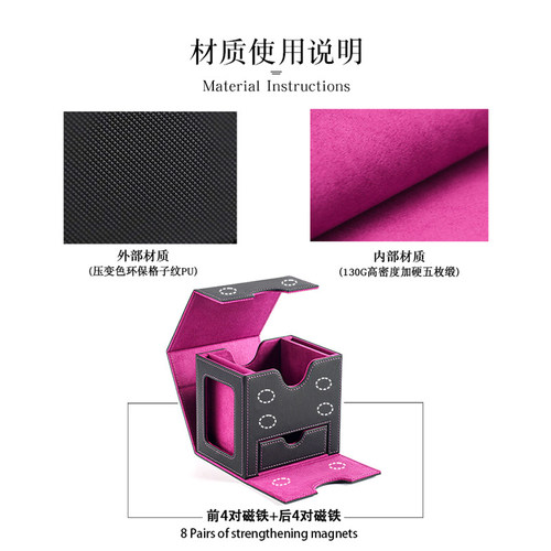 开窗卡盒收纳卡组牌盒宝可梦PTCG游戏王万智牌海贼王opcg骰子卡砖 - 图1
