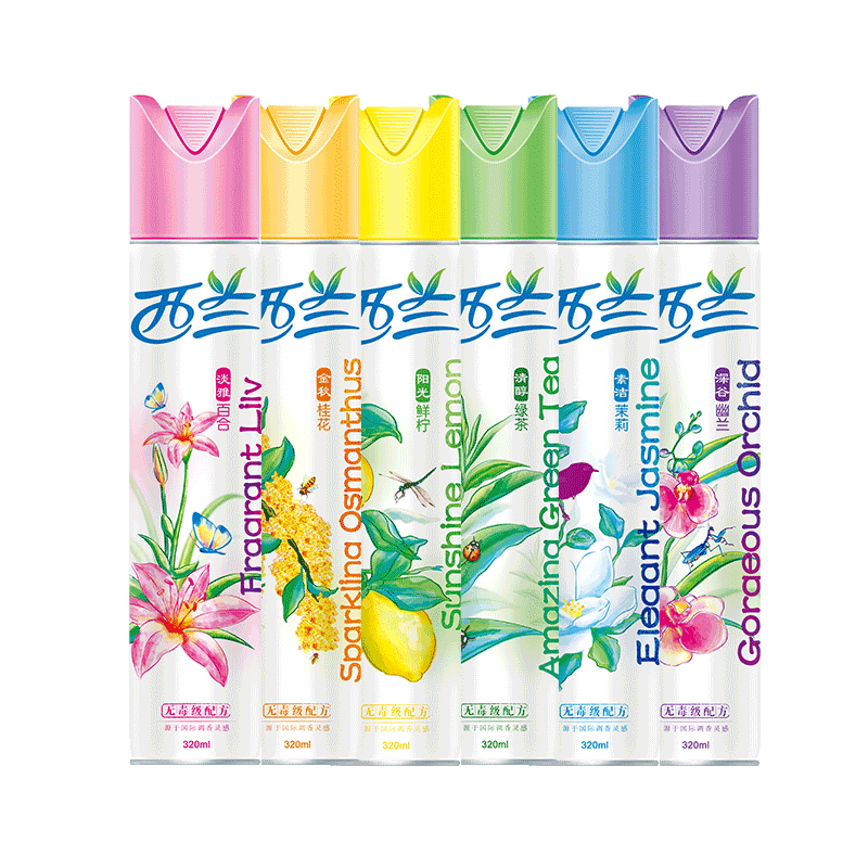西兰空气清新剂家用室内厕所清香茉莉味除臭卧室喷雾立白百合绿茶