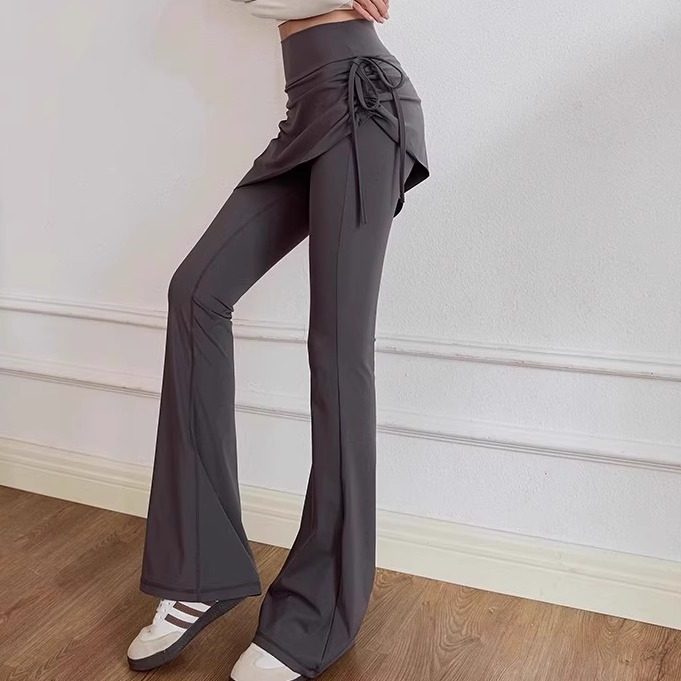 微喇叭瑜伽裤女假两件遮挡裙屁帘高腰提臀广场舞跳舞服普拉提训练,淘宝优惠券,粉丝福利购,淘宝优惠卷