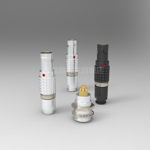 兼容LEMO雷莫连接器推拉自锁航插FGG插头EGG插座00 0B 1B 2B 3B - 图1