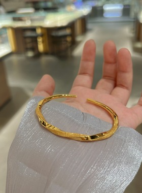 莫比乌斯环实心999足银手镯