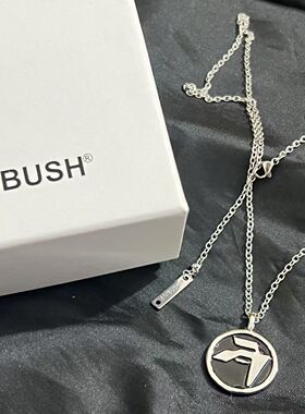 AMBUSH圆形图章项链树脂男女中性锁骨毛衣链高级感饰品简约风情侣