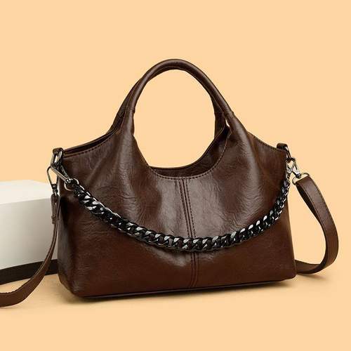 大容量小众包包高级2025春夏新款复古单肩百搭斜挎包链条饺子 - 图1