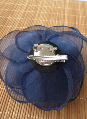 紫色立体新款蕾丝绢纱玫