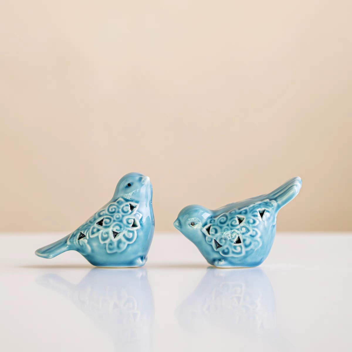 景德镇陶瓷小鸟工艺摆件家居装饰客厅玄关电视柜酒柜桌面创意礼品,淘宝优惠券,粉丝福利购,淘宝优惠卷