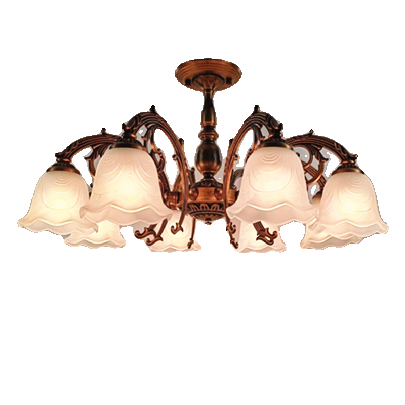 欧式铁艺红古铜色复古做旧客厅餐厅卧室过道楼梯间简约吊灯,淘宝优惠券,粉丝福利购,淘宝优惠卷