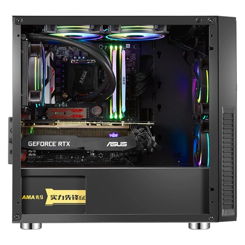 Xianma pingtou ge m1/m7 маленький шасси вода холодные игры на рабочем столе на рабочем столе мини -боковое шасси