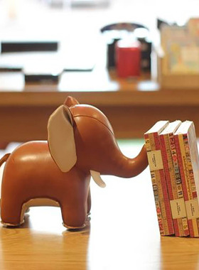 zuny台湾动物摆件书档大象