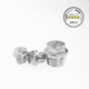 304 stainless steel outer hexagonal flange surface plug