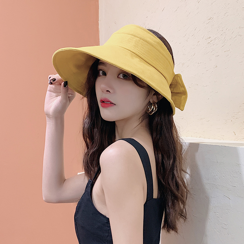 卡爱猫旗舰店无顶渔夫帽女韩版百搭遮阳帽女防晒帽空顶帽大沿贝壳太阳帽子夏天2