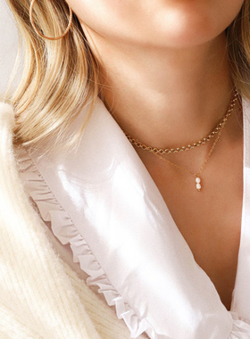 四月手作珍珠进口包金可洗澡佩戴