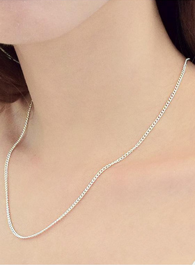 999足银项链单配链马鞭链挂吊坠